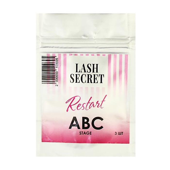 Набір засобів для ламінування вій Lash Secret Restart A B C Stage, склад A B C, 3 шт